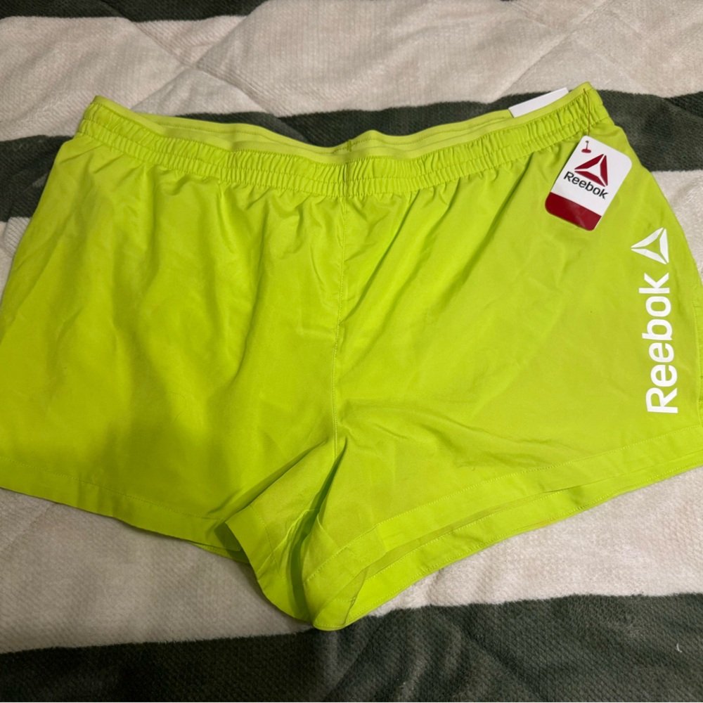 Reebok Lime Green Sports Shorts